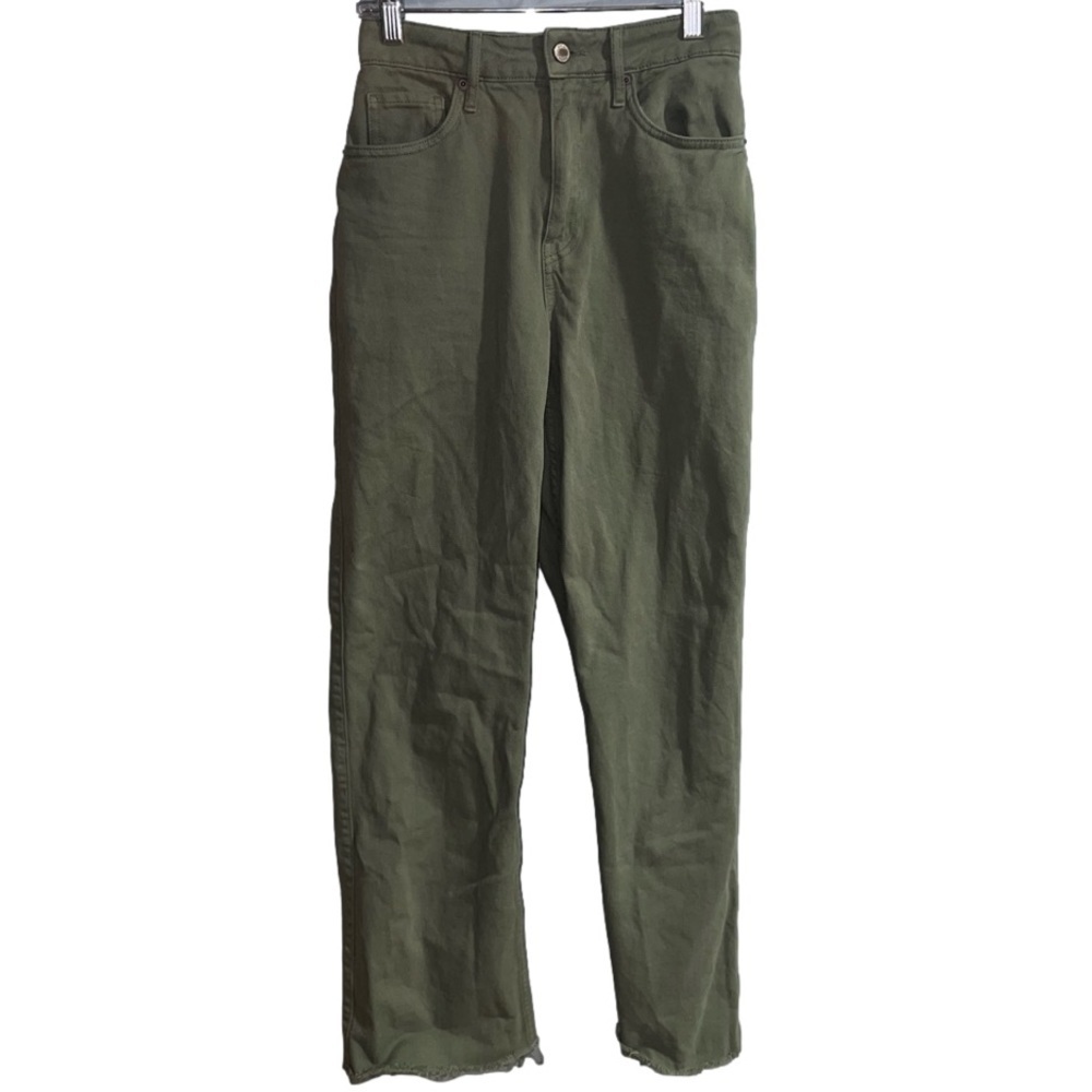 social tourist- Green ultra high rise jeans